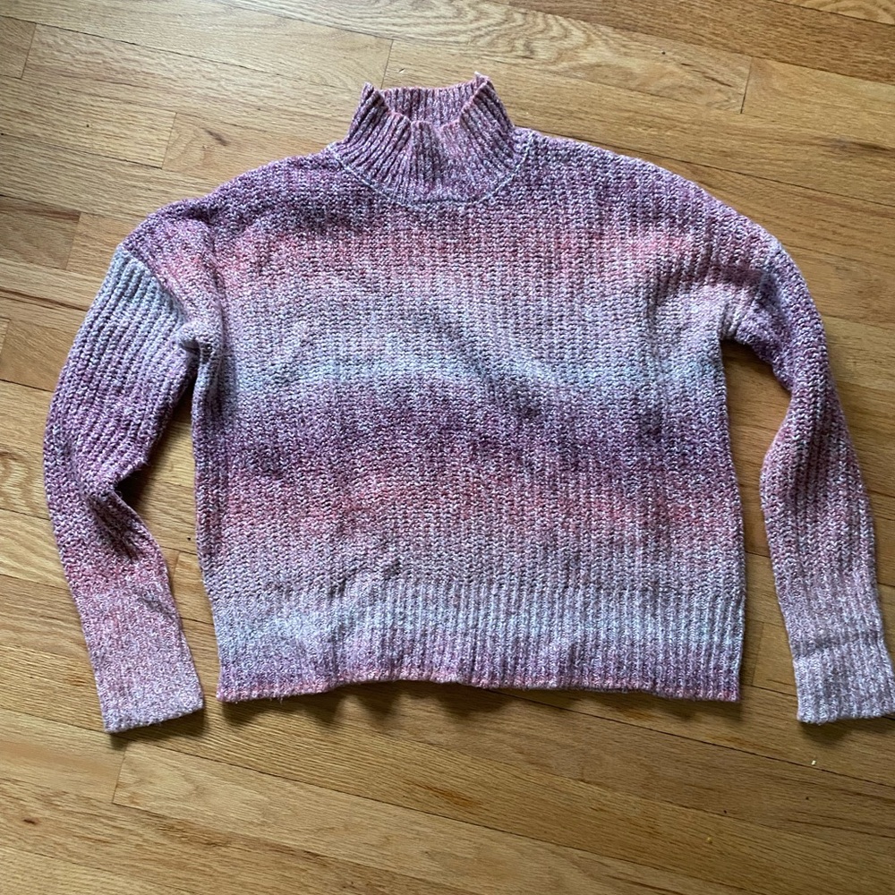 Women's Pink & Purple Gradient Sweater